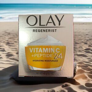 Olay Regenerist Vitamin C+Peptide 24 Hydrating Moisturizer 1.7oz Reduces Wrinkle